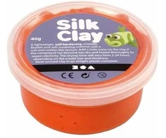 Šilkinis modelinas, oranžinis, 40 g