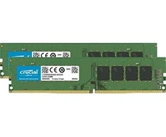 64 GB (2x32 GB) „Crucial DDR4-3200 CL22 UDIMM Dual Rank RAM Atmintis Kit“