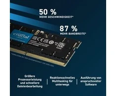 Nešiojamo kompiuterio atmintis PC atmintis Crucial Atmintis DDR5 SODIMM 16GB / 4800 CL40 (16Gbit)