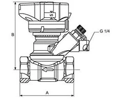 Balansinis vožtuvas Danfoss, MSV-BD 50