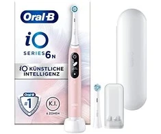 Oral-B Dantų šepetėlis + Travel Case | iO6 | Įkraunamas | Suaugusiems | Šepetėlių skaičius galvutės įeina 1 | Number of teeth brushing modes 5 | Rožinė