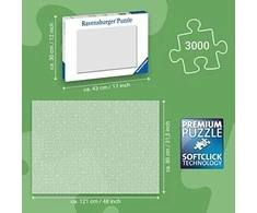 Ravensburger Dėlionė 3000 vnt. - Flora ir fauna. Pasaulio žemėlapis