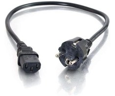 Dell maitinimo kabelis DELL A6929301 Juodas maitinimo kabelis 2 m C13 panelė CEE7/7