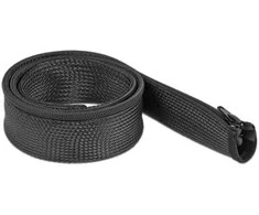DELOCK CABLE BRAID 1M 50MM JUODA užtrauktukas POLIESTERIS