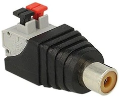 AV adapteris Delock Terminalo blokas Juodas (65565)