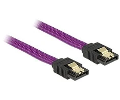 Delock SATA - SATA, 0,5 m, violetinė (83691)