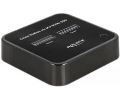 Delock M.2 prijungimo stotelė, skirta 2 x M.2 NVMe PCIe SSD su klonavimo funkcija