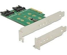 Maršrutizatorius „Delock“ PCIe 3.0 x4 valdiklis - 2x M.2 SATA (89518)