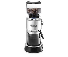 Kavamalė Delonghi kavos malūnėlis KG521.M DEDICA Inox/ juodas, 150 W, 350 g, Puodelių skaičius 14 vnt.