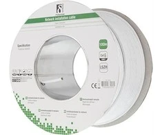 UTP Cat6 Kabelis DELTACO, 100m, baltas / TP-45H