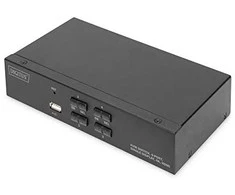 Assmann Electronic Assmann elektroninis DIGITUS KVM jungiklis 2x1 HDMI 4 prievadų vieno Ekrano 4K/30Hz FreeSync