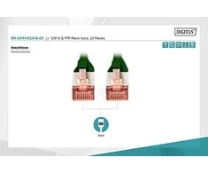 Digitus Pečkordas CAT6, S- FTP, 1m, 10 vienetų (DK- 1644 -010- G- 10)
