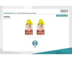 Digitus Pečkordas CAT6, S-FTP, 2m, 10 vienetų (DK- 1644- 020- Y- 10)