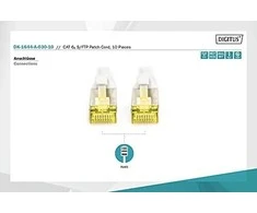 Digitus CAT 6A S/FTP PATCH CORD10P AWG CAT 6A S/FTP PATCH CORD10P AWG