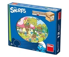 Dėlionė Dino kubo galvosūkis 12 vnt. Smurfai