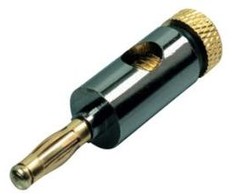 Divers Bananų jungtis 6mm Juoda