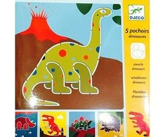 Djeco Piešimo trafaretai - Dinozaurai (5 vnt.) ( DJ08863 )