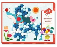 Djeco Koliažai su pomponais - Paglostyk šunis ( DJ09867 )