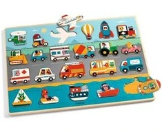 Djeco Medinė dėlionė - Transporto priemonės