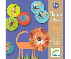 Djeco Atminties žaidimas - Džiunglės (30 vnt.) ( DJ08159 )