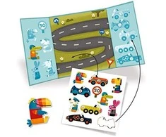 Djeco Daugkartiniai lipdukai mažiesiems - Automobiliai ( DJ09073 )