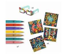 Djeco Dažymas su flomasteriais - 3D Miškas ( DJ08652 )