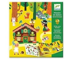 Djeco Daugkartiniai lipdukai - Lipdukų istorija - Miškas ( DJ08956 )
