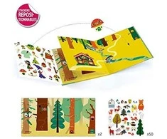 Djeco Daugkartiniai lipdukai - Lipdukų istorija - Miškas ( DJ08956 )