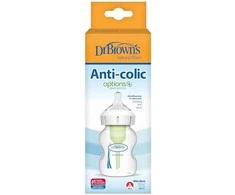 Dr Browns Kūdikių maitinimo butelis Platus kaklo galimybės plius 0m + 150ml (WB51600)