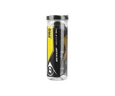 Dunlop Skvošo kamuoliukas Pro 3-tube, 2gelt.taš,PSA/WSA