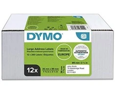 DYMO LW - Large Address Labels - 36 x 89 mm - S0722410 Permatomas Lipni spausdintuvo etiketė