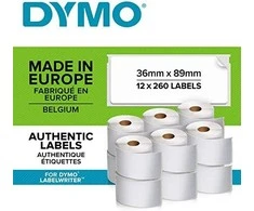 DYMO LW - Large Address Labels - 36 x 89 mm - S0722410 Permatomas Lipni spausdintuvo etiketė