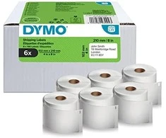 DYMO 4XL/5XL Etiketės 102 x 210mm / Rinkinys (2177565) - 6 vnt.