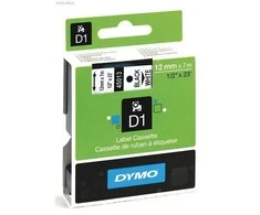 Juostelė DYMO D1 12mm x 7m, vinilinė, balta ant juodo / S0720610 45021