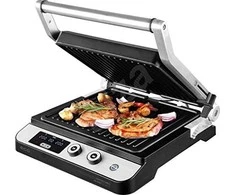 Elektrinis grilius ECG KG 1000 Gourmet, Pilkos spalvos