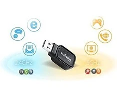 Edimax AC600 Dual-Band Wi-Fi USB Adapteris 2.4GHz/5GHz, Antenos tipas Vidinis, USB jungtys kiekis 1