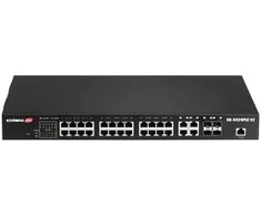 Šakotuvas EDIMAX 28 Port Gigabit PoE Switch 4x RJ45/4x SFP Combo Jungtys