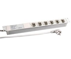 EFB EFB 19" 1HE Steckdosenleiste 6 x CEE 7/3 , mit Gerätevollsch