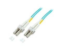 Efb Elektronik EFB EFB LWL Kabelis Duplex Jumper LC-LC 50/125 OM3 1.0 Meter LSZH Halogenfrei aqua 2.0mm geprueft mit Messprotokoll