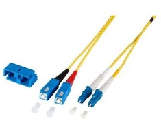 Triton EFB Elektronik O0360.1 optinis kabelis 1m LC SC OS2 Geltonas