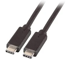 Efb Elektronik USB kabelis EFB USB-C - USB-C 0,5 m Juodas (K5283- 5ASW.0.5)