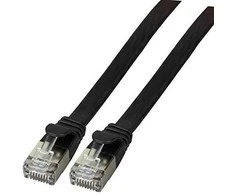 Efb Elektronik EFB Flat kabelis RJ45 U / FTP, 6A, PVC, 2 m, juoda