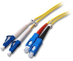 EFB Elektronik O0360.5 - 5 m - OS2 - LC - SC - Male/Male - Geltona