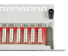 Efb Elektronik EFB Patchpanel STP 24xRJ45 Cat.6A, 19" 1HE, grau