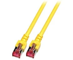 Efb Elektronik EFB patch kabelis RJ45 Cat.6 10.0 metrų 2x RJ45 PIMF geltonas