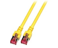 Efb Elektronik EFB patch kabelis RJ45 Cat.6 10.0 metrų 2x RJ45 PIMF geltonas