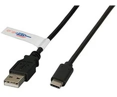 Efb Elektronik Kabelis USB EFB USB-A - USB-C 0.5 m Juodas (K5258SW.0,5)