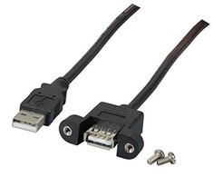 Efb Elektronik USB kabelis EFB USB-A - USB-A 1 m Juodas (K5291SW.1V2)