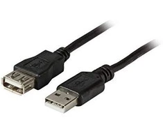 Efb Elektronik USB kabelis EFB USB-A - USB-A 3 m Juodas (K5220SW.3)