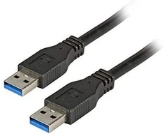 Efb Elektronik Kabelis USB EFB USB-A - USB-A 1 m Juodas (K5280SW.1)
